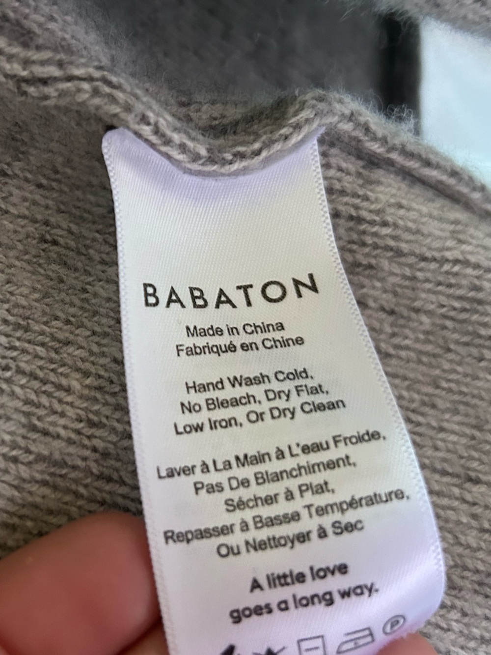 Babaton Gray Wool Cashmere Long Open Cardigan Sweater Pockets - Picture 13 of 16
